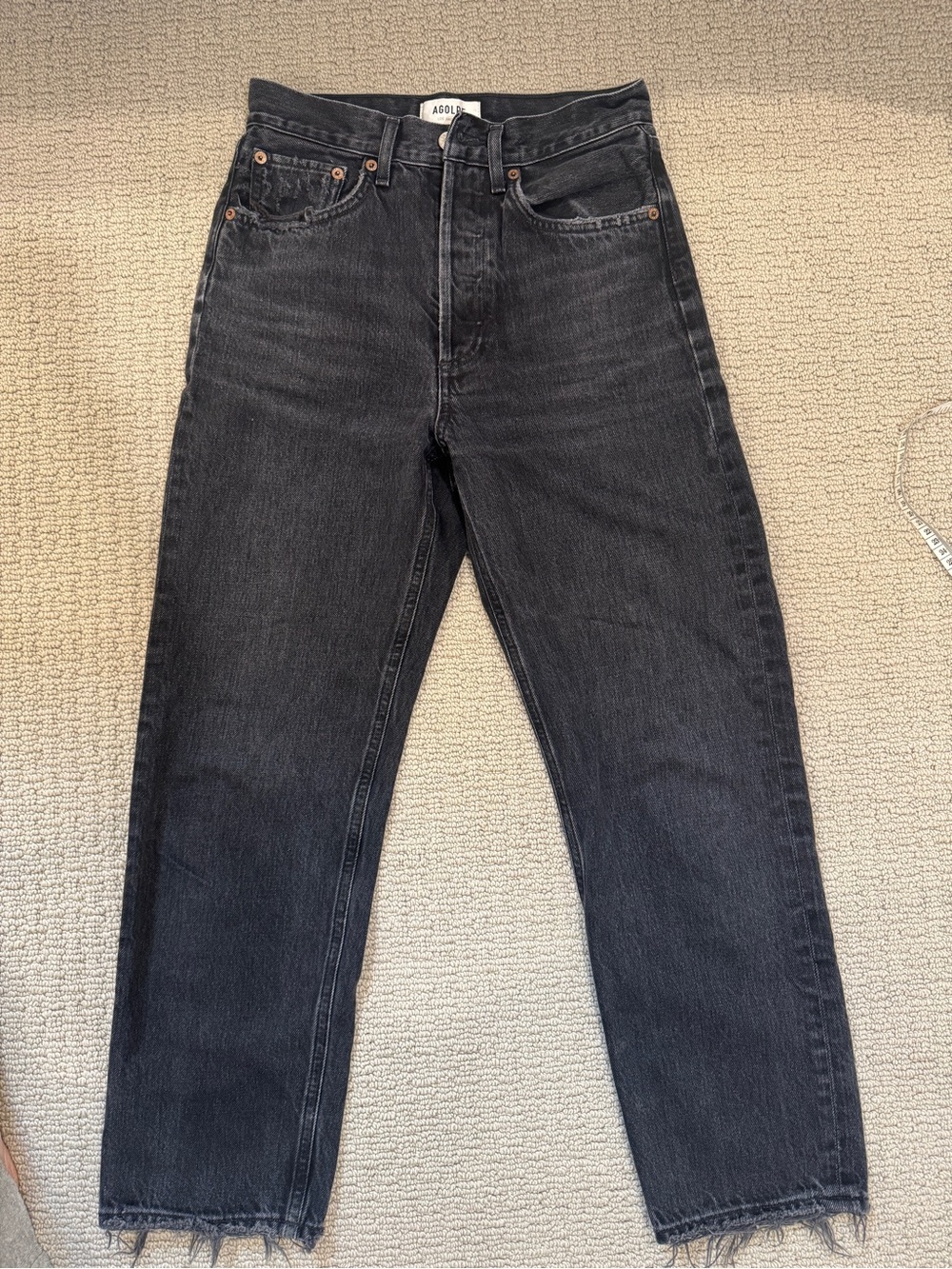 Agolde 90s crop Black Washed Jeans